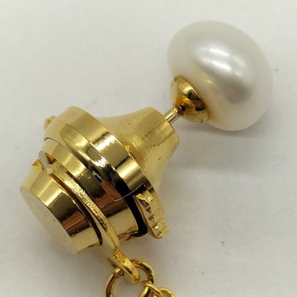 Tie Pin Pearl 18K Yellow Gold - Picture 8 of 9